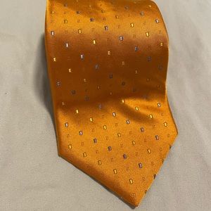 3 for $10 Orange ‘DKNY’ Necktie with Small Texture